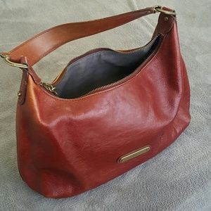 Cole Haan Vintage Genuine Leather Brownish Red Shoulderbag